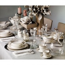 Pierre Cardin 86 Parça Yemek Takımı (Alena Platinium)