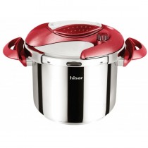 Hisar 6 Litre Düdüklü Tencere-Mercury Kırmızı