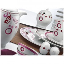 Noble Life 47 Parça Porselen Kahvaltı Takımı-Point Flowers