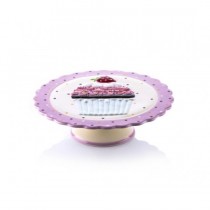 Porio Puantiyeli Pembe Kek Standı