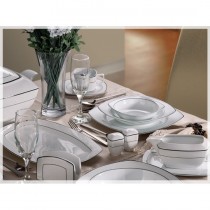 Noble Life 86 Parça Porselen Yemek Takımı-Lace
