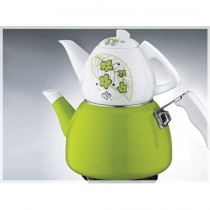 Noble Life Porselen Emaye Çaydanlık-Green