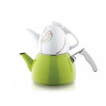 Noble Life Porselen Emaye Çaydanlık-Lines