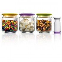Colopot 3'lü Vakumlu Cam Kavanoz 0,5L