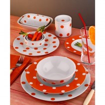 Kütahya Porselen 24 Parça Porselen Yemek Takımı-Puantiyeli T