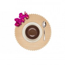 Dinner Design Yuvarlak Amerikan Servis-Caramel